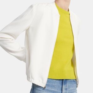 Theory Bomber Jacket in Crepe